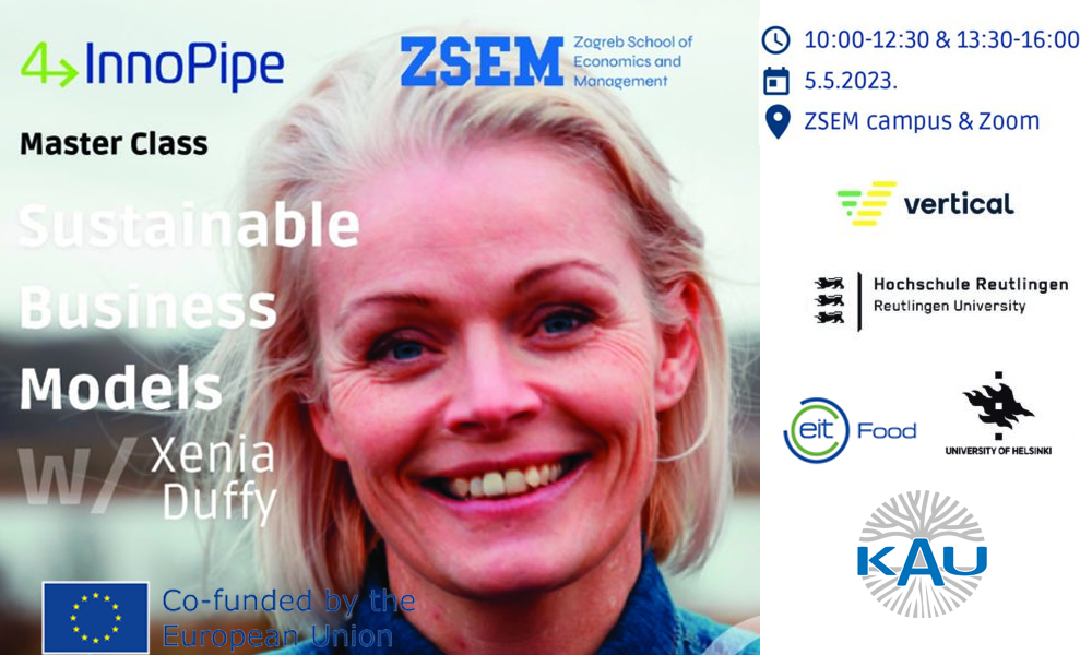Master Class in Sustainable Business models in Zagreb on 5th May 2023
